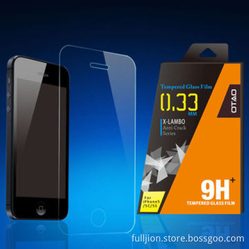 0.33mm 9H Color Tempered-glass Screen Protector for iPhone 5